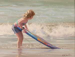Artist: Nicholas St John Rosse; Painting: All set to surf