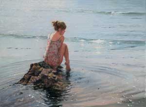 Artist: Nicholas St John Rosse; Painting: A Gentle Tide