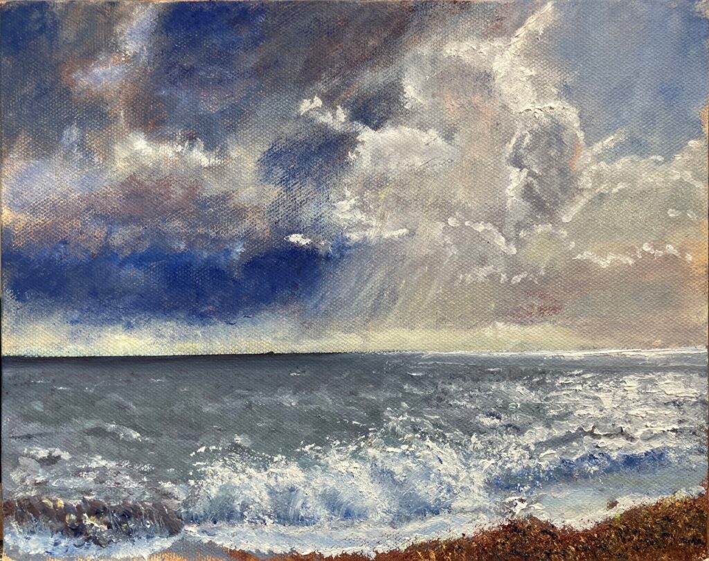 Study, Storm at sea